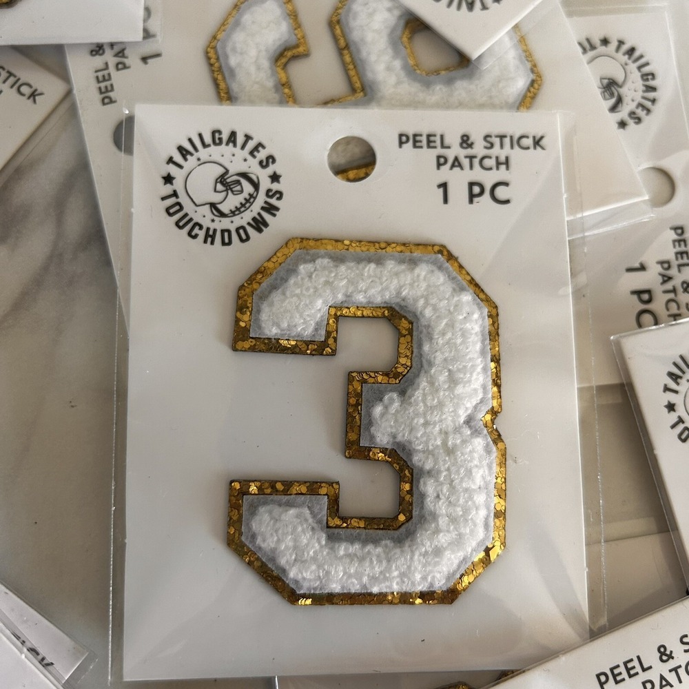 Fabric Decorative Peel & Stick Letters‎ & Numbers Lot of 53 Puffy 2" & 3" New! - Picture 7 of 7